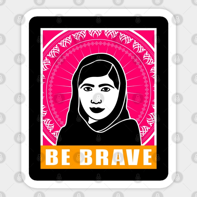 Malala be brave peace activist Sticker by BTSKingdom